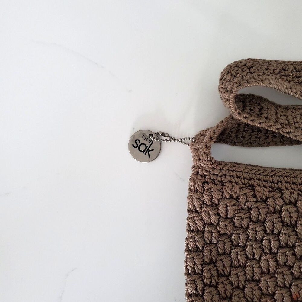 The Sak Women’s Bag Small Brown Crochet Purse Everyday Classic Bohemian - Picture 3 of 6